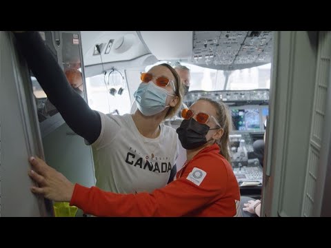 Air Canada: Welcome aboard this flight to Tokyo | Bienvenue à bord de ce vol à destination de Tokyo