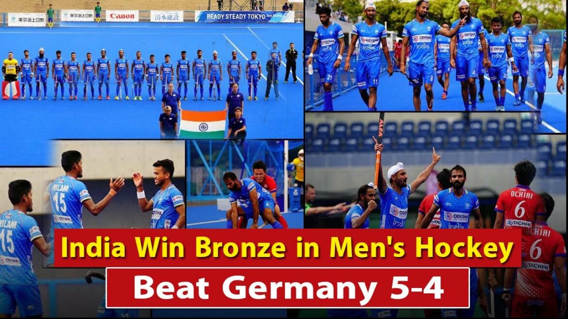 Olympiques de Tokyo : l’Inde remporte le bronze historique en hockey masculin | 1ère Médaille Depuis 1980 Or | Battre l’Allemagne 5-4