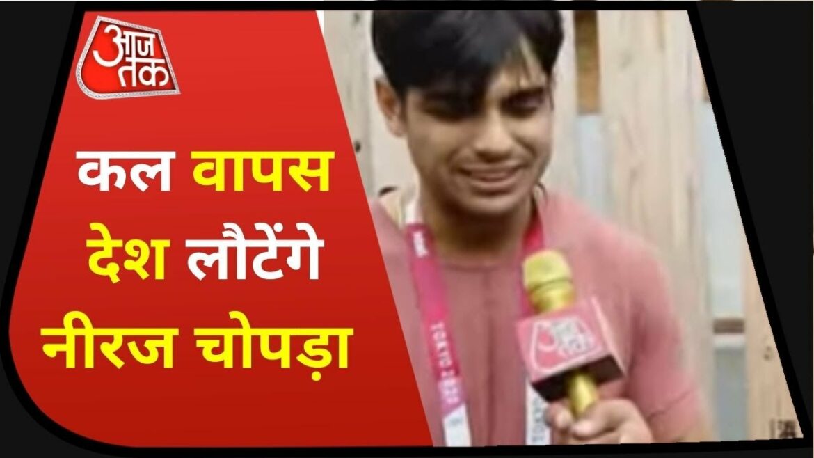 JO de Tokyo 2020 : le Golden Boy Neeraj Chopra à Aaj Tak | Dernières nouvelles | Neeraj de retour en Inde