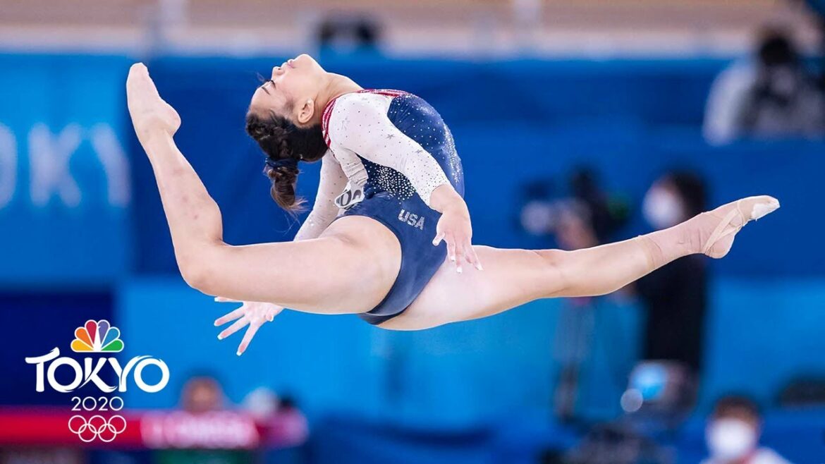 Suni Lee DÉLIVRE sur le terrain pour remporter l’or du concours général pour les États-Unis | Jeux Olympiques de Tokyo | NBC Sports