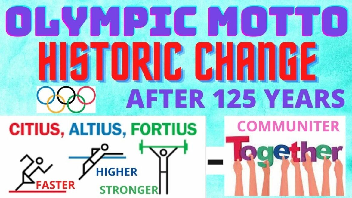 DEVISE OLYMPIQUE | CHANGEMENT HISTORIQUE | JEUX OLYMPIQUES DE TOKYO 2020