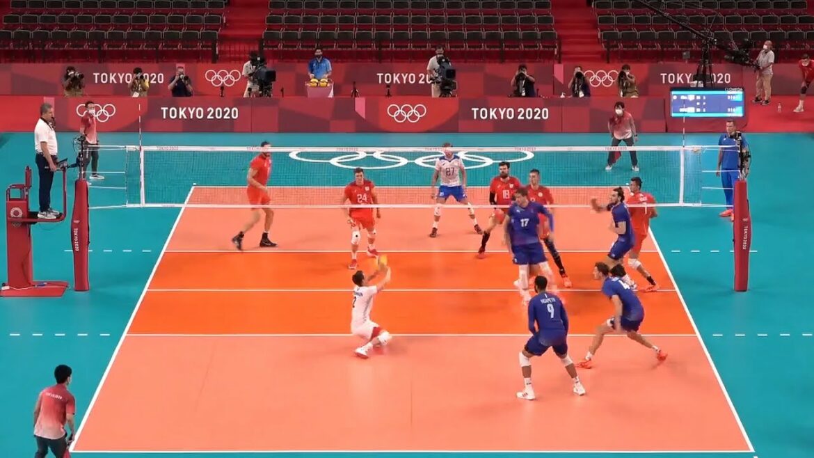 Jenia Grebennikov Team France at the Final Tokyo 2020 OG