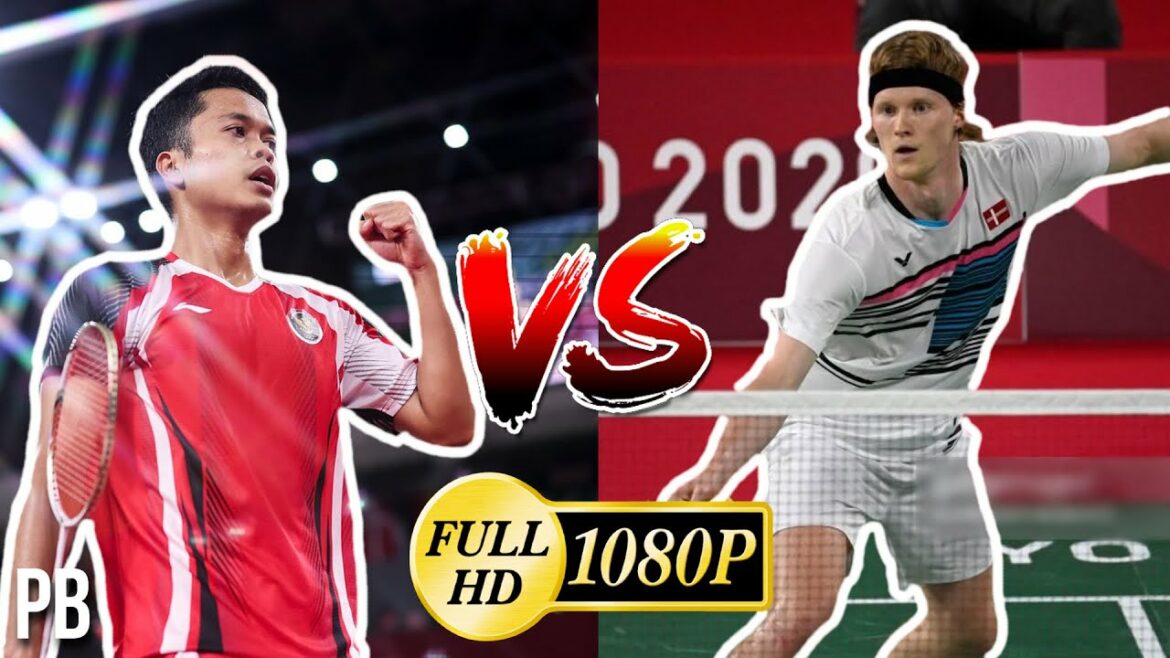 [1080P60FPS] ~ Anthony Ginting VS Anders Antonsen ~ Jeux olympiques de Tokyo 2020 ~ FAITS MARQUANTS des quarts de finale