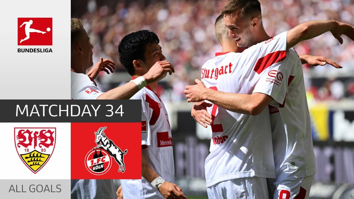 Sauvetage de DERNIERE MINUTE par Endo !  |  VfB Stuttgart - 1. FC Cologne 2-1 |  Tous les objectifs |  jour de match 34