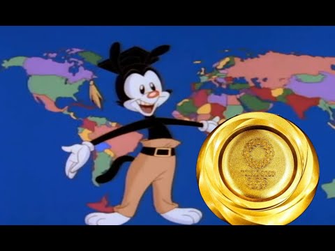 Yakko’s World, mais pour chaque médaille d’or olympique de Tokyo 2020, le nom du pays est prononcé une fois Yakko's World, mais pour chaque médaille d'or olympique de Tokyo 2020, le nom du pays est prononcé une fois