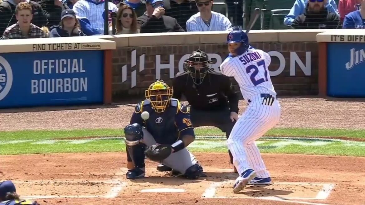 Premier coup de circuit en MLB en carrière de Seiya Suzuki