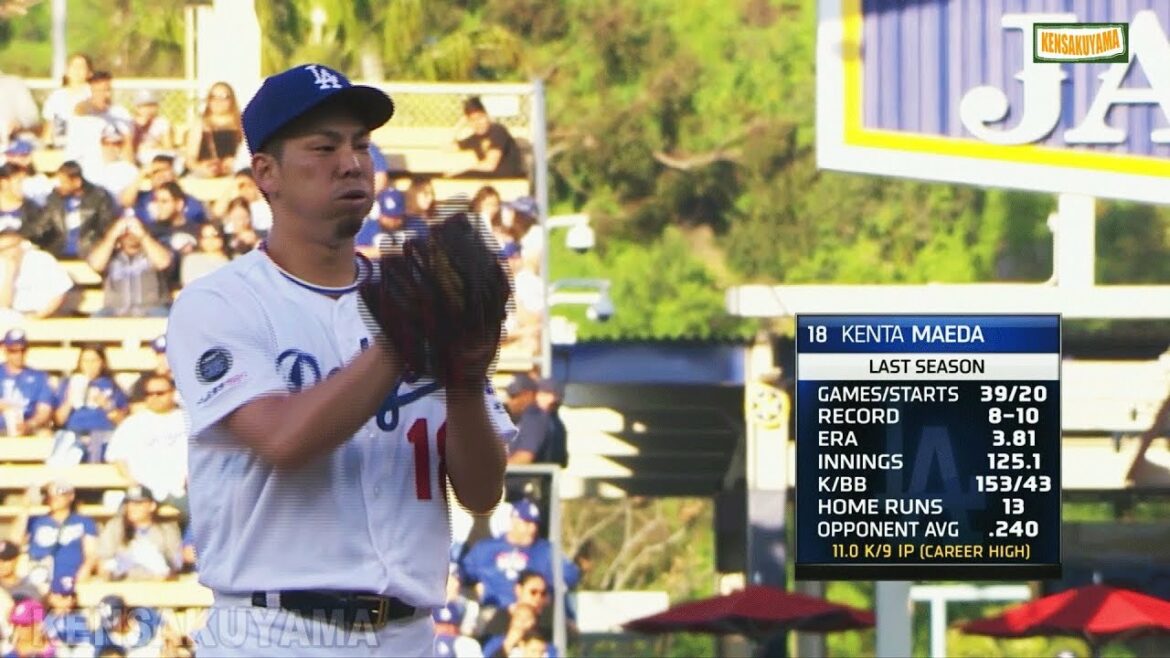 Kenta Maeda Tous les emplacements Dodgers contre Diamondbacks (31 mars 2019)