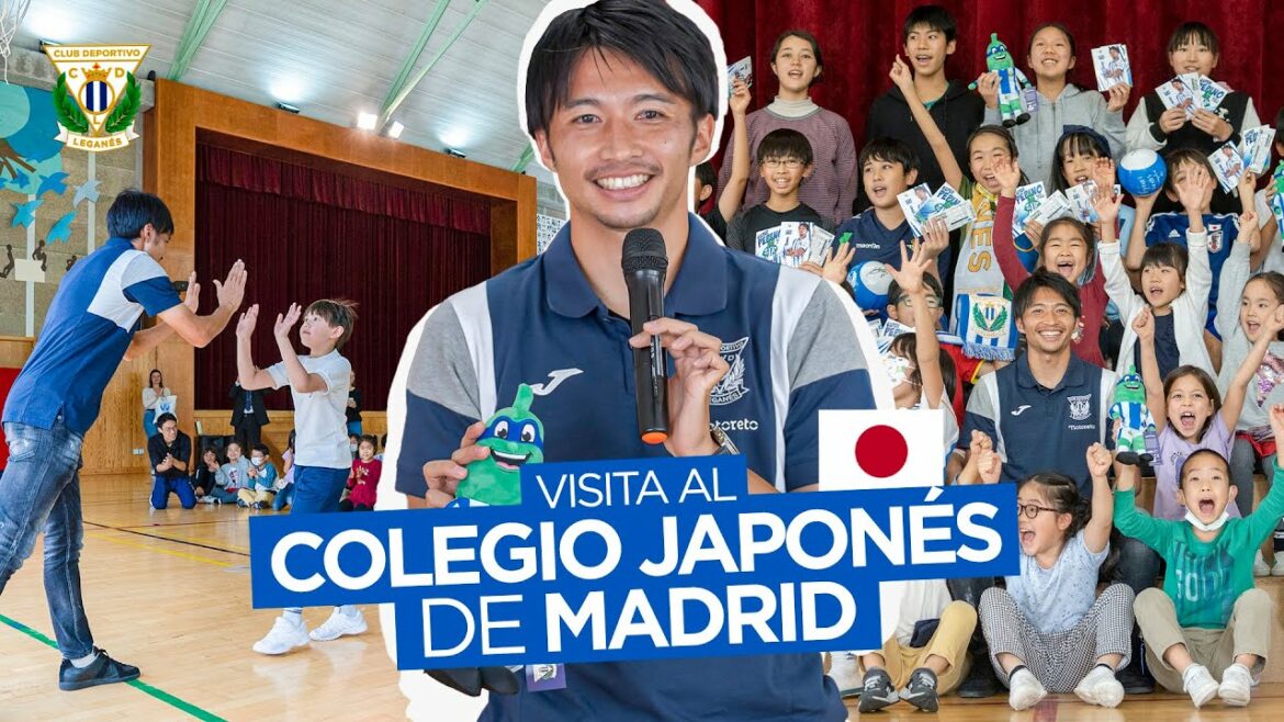 📹 La Fondation CD Leganés et Gaku Shibasaki visitent l'école japonaise de Madrid 🏫🎌