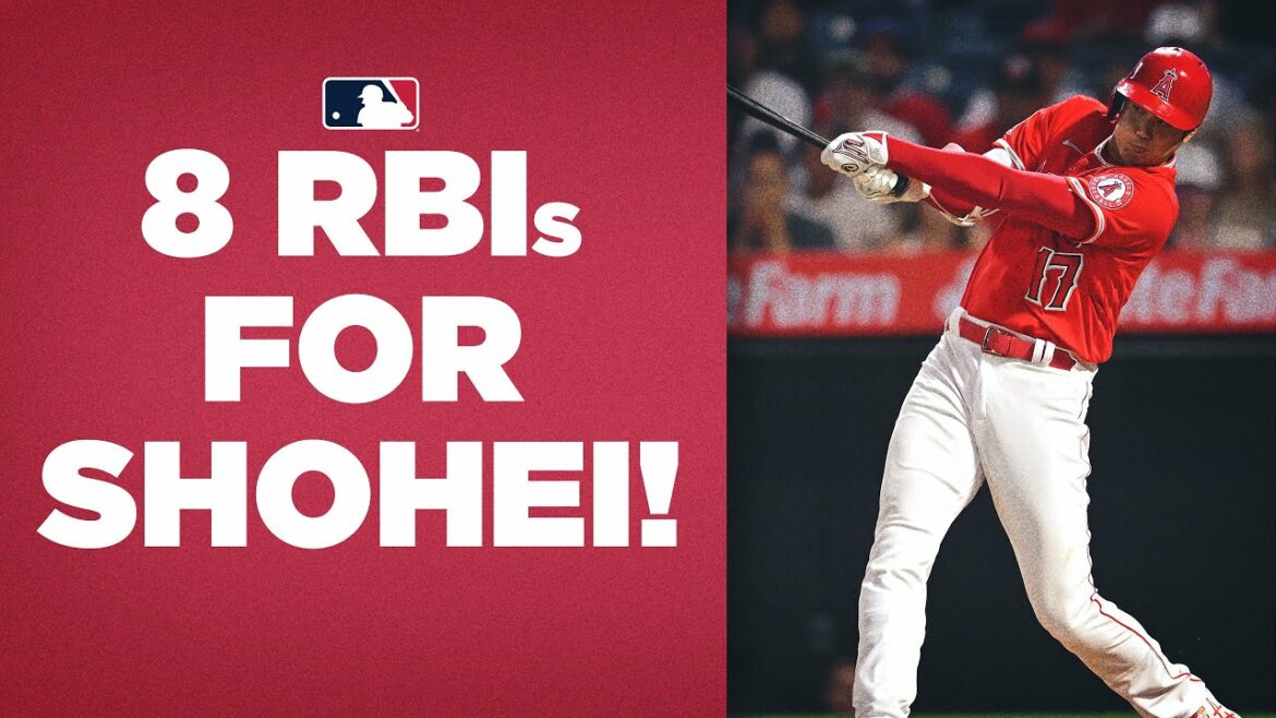 8 points produits pour Shohei ?!?!  La star des Angels Shohei Ohtani s'éteint pour 2 circuits et 8 points produits en un match !!