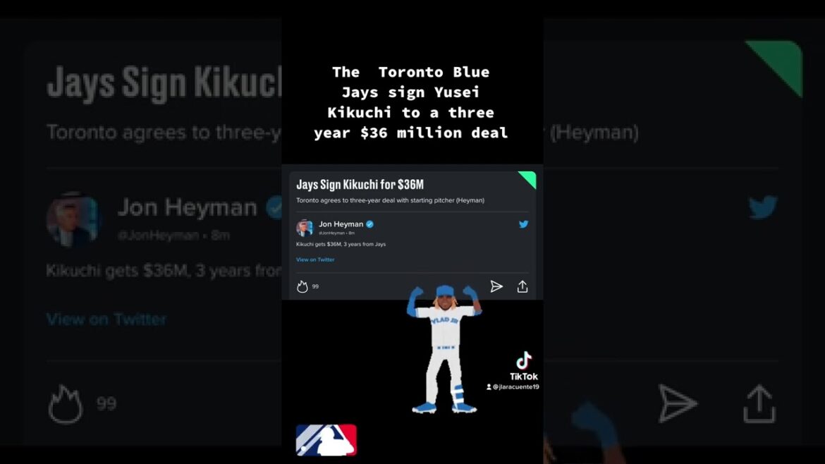 Les Blue Jays de Toronto signent Yusei Kikuchi pour un contrat de 36 millions de dollars sur trois ans