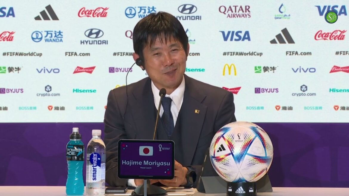 Hajime Moriyasu | Conférence de presse | Le Japon éliminé de la Coupe du monde | Japon 1(1)-(3)1 Croatie Hajime Moriyasu | Conférence de presse | Le Japon éliminé de la Coupe du monde | Japon 1(1)-(3)1 Croatie