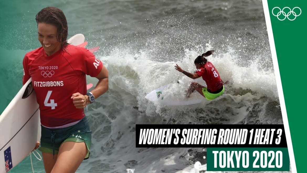 Surf féminin Round 1 Heat 3 Tokyo 2020 !