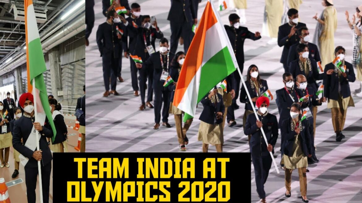 JEUX OLYMPIQUES DE TOKYO 2020 - ÉQUIPE INDE 🇮🇳 ||  CÉRÉMONIE D'OUVERTURE ||  MARIE KOM ||  MANPREET SINGH