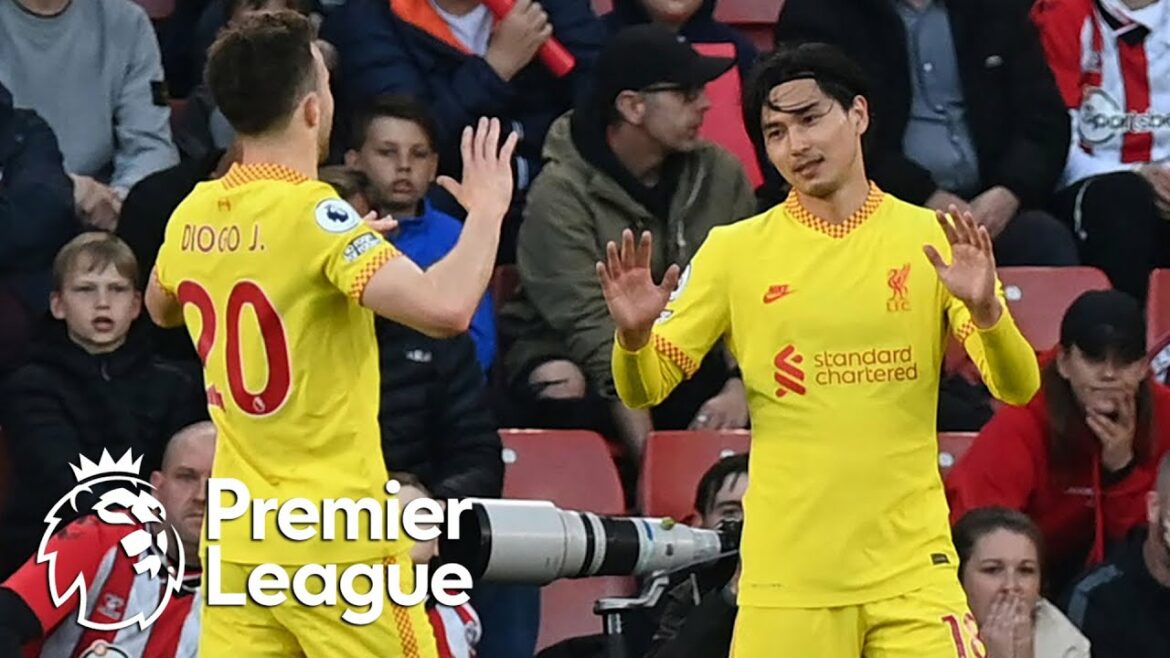 Takumi Minamino écrase le niveau de Liverpool contre Southampton |  Premier League |  NBC Sports