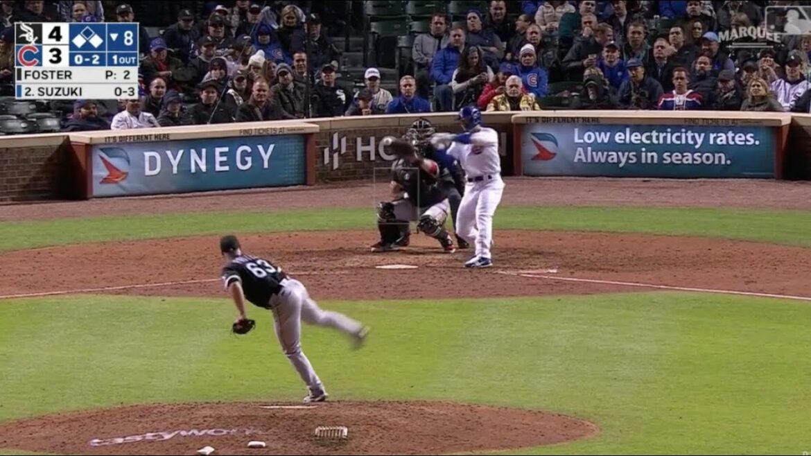 Seiya Suzuki se balance comme s'il était dans MLB The Show