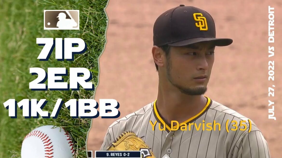 Yu Darvish Yu Darvish Yes 11K match | 27 juillet 2022 | Faits saillants de la MLB