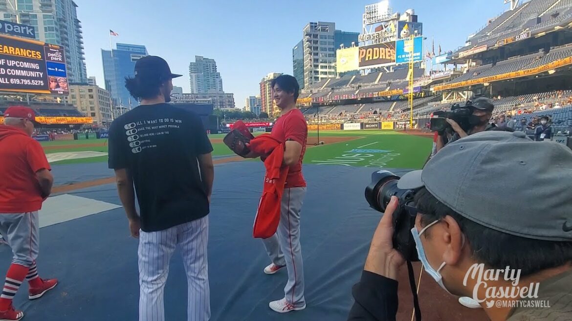Shohei Ohtani des anges et Yu Darvish des padres se rencontrent au parc Petco