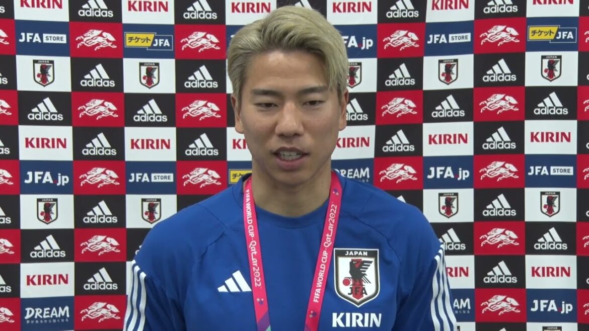 Takuma Asano commente après la Coupe du Monde de la FIFA, Qatar 2022 Takuma Asano commente après la Coupe du Monde de la FIFA, Qatar 2022