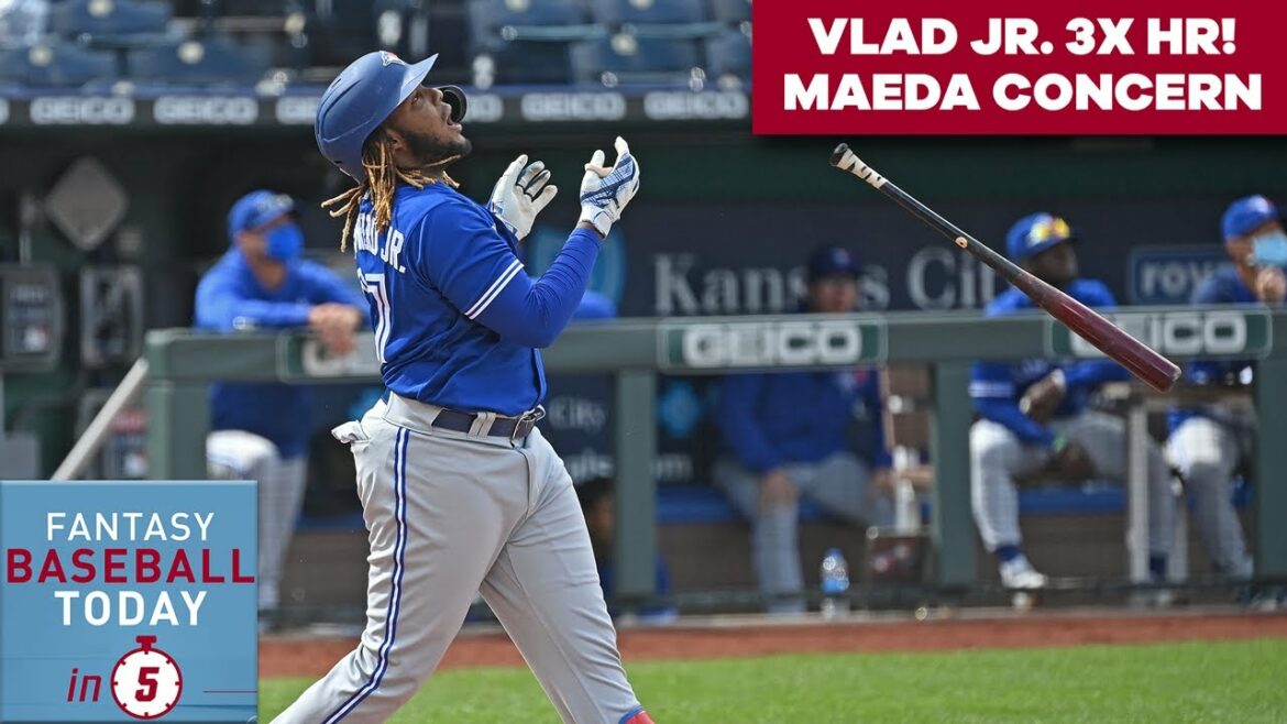 Vladimir Guerrero Jr. Triple Dong !  Banc Kenta Maeda ?  |  Fantasy Baseball aujourd'hui dans 5