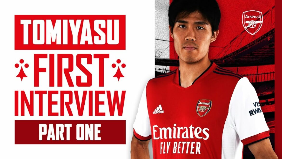 Première interview de Takehiro Tomiyasu |  Bienvenue à L'Arsenal |  Partie un