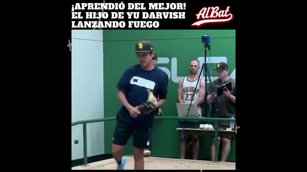 Le fils de Yu Darvish avait quelqu'un de qui apprendre.