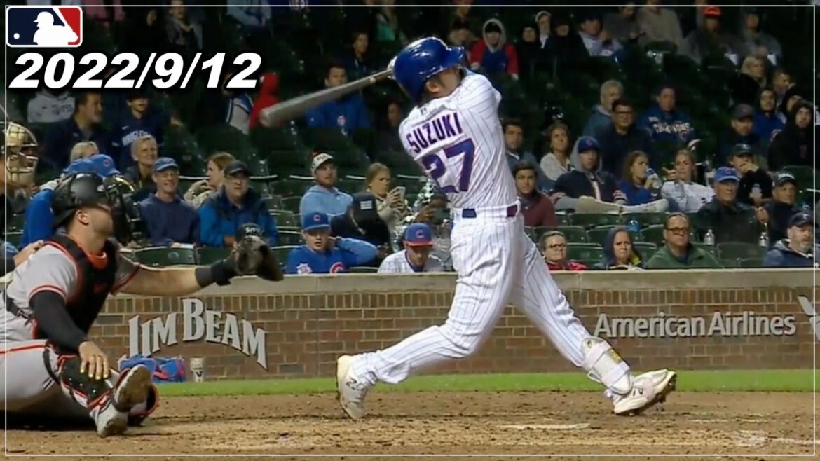 [Seiya Suzuki]Dernières nouvelles!! Le home run n°13 est trop excitant !  ! Shohei Otani et son camarade de classe Abek Dan !  !  《Faits saillants de la course de base du 12 septembre au Japon》[Cubs/Hiroshima Carp][Baseball]