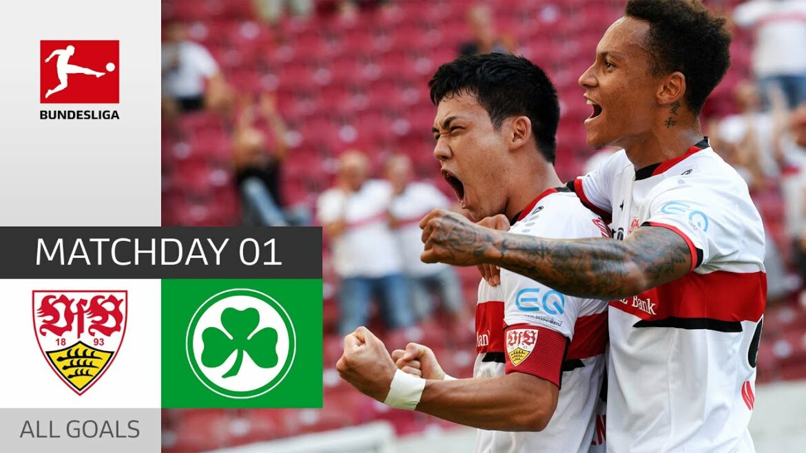 Fête des buts à Stuttgart |  VfB Stuttgart - Fürth 5-1 |  Tous les objectifs |  MD 1 – Bundesliga 21/22