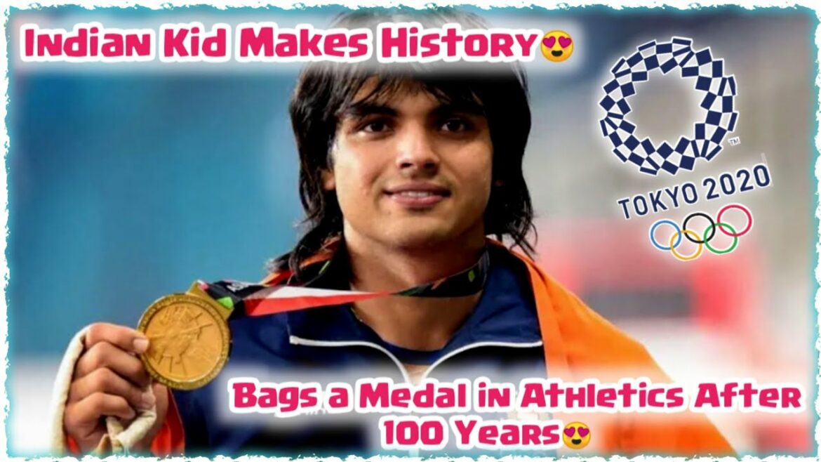 Neeraj Chopra remporte l'or aux Jeux Olympiques de Tokyo 2020 HD🥇|  Champion de 23 ans🔥|  #Inde #Jeux Olympiques #Athlétisme