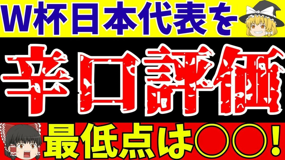 [Équipe nationale de football du Japon]Évaluation sèche de tous les joueurs, y compris l'entraîneur Moriyasu à la Coupe du monde !![Commentaire lent sur le football]