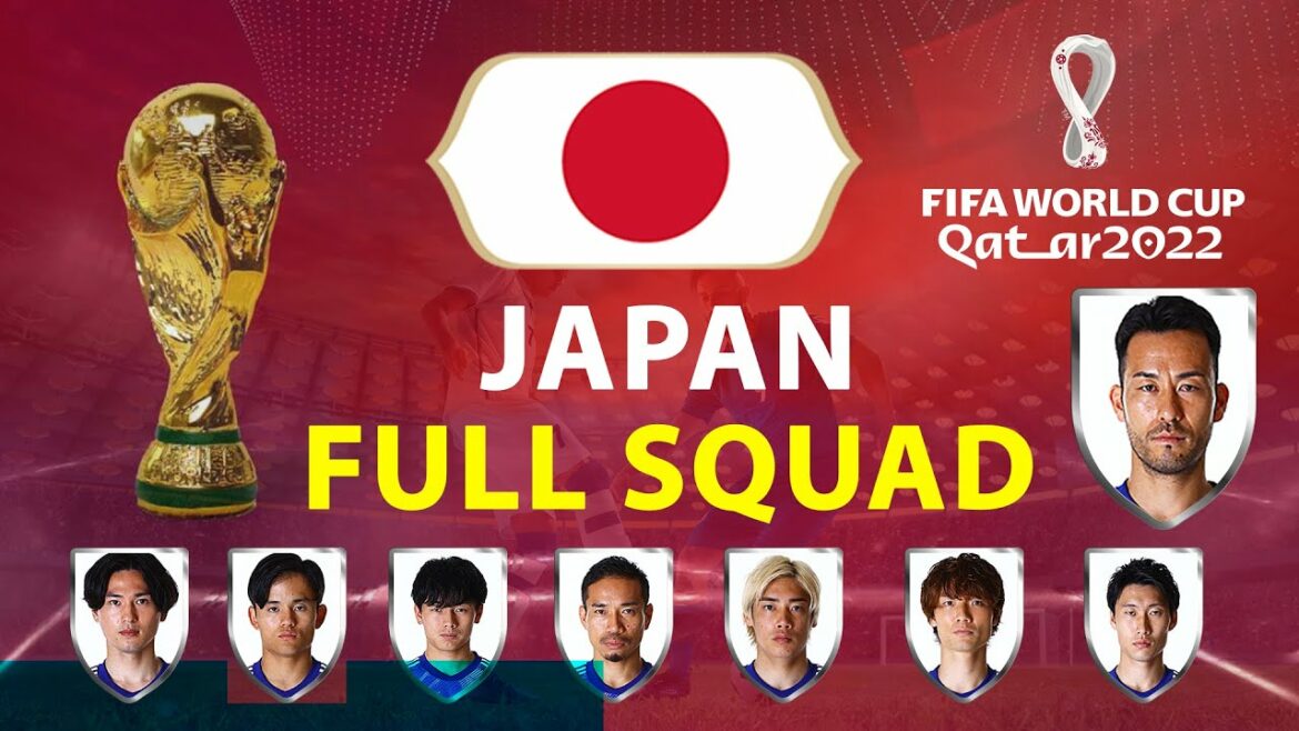 ÉQUIPE COMPLÈTE DE L'ÉQUIPE DE FOOTBALL DU JAPON POUR LA COUPE DU MONDE DE LA FIFA |  COUPE DU MONDE DE LA FIFA 2022 QATAR