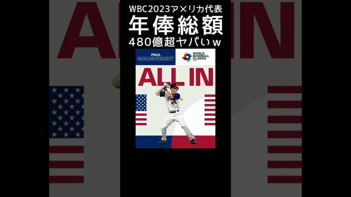 ⚾ Le salaire annuel total de WBC America est fou www[Shohei Ohtani et Yu Darvish ont également annoncé leur participation à WBC2023]#shorts #WBC2023 #shoheiohtani