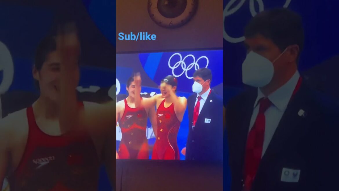 Women’s 4x200M Freestyle Swim U.S Gets Silver Tokyo 2020 Olympics #shorts