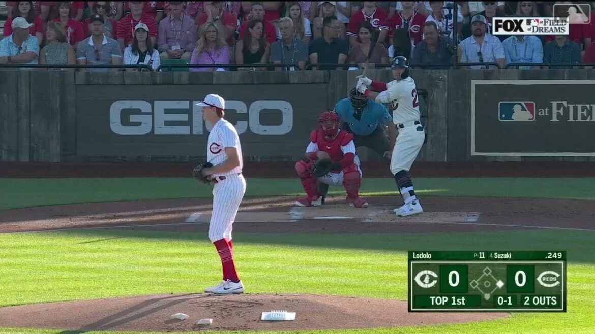 Seiya Suzuki Match dans un champ de maïs ! Première fois soudainement préventive en temps opportun 2 bases !