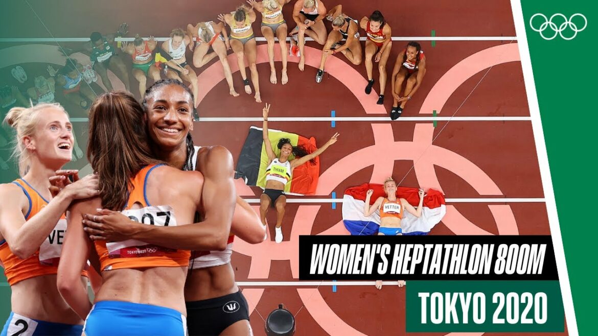 Course complète de 800 m en heptathlon à Tokyo 2020 !  🏃‍♀️