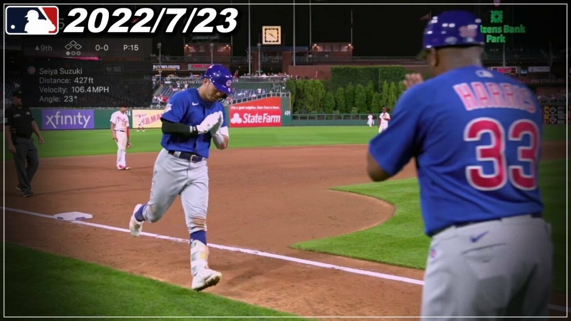 [Seiya Suzuki]Choquant... "Dont le home run n°7, 4 coups sûrs en 1 match"