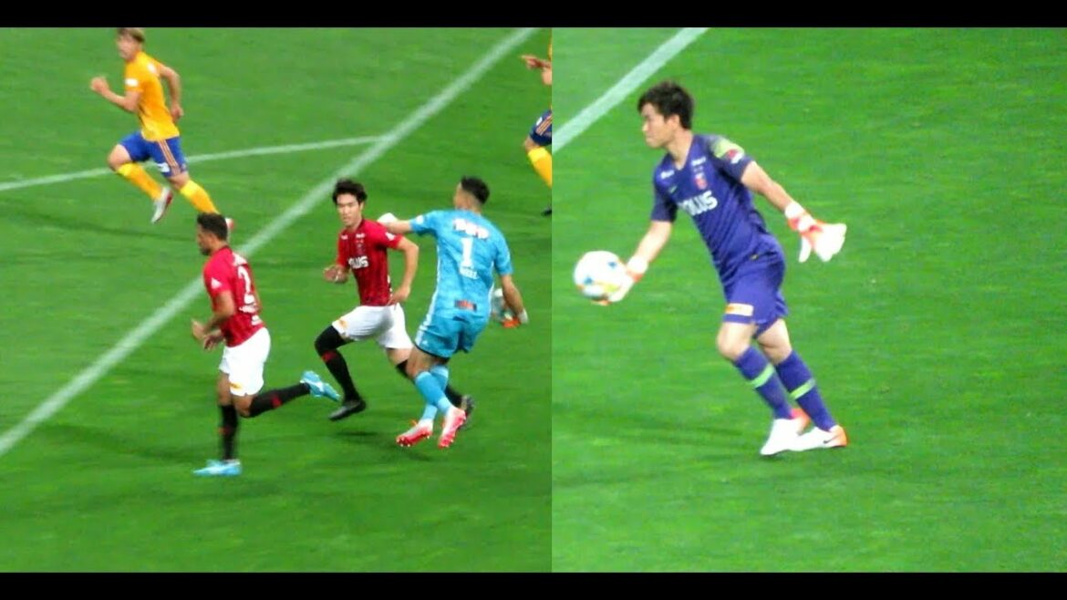 Urawa GK Nishikawa Shusaku contre Sendai GK Schmidt Daniel joue Urawa x Sendai (1-0)