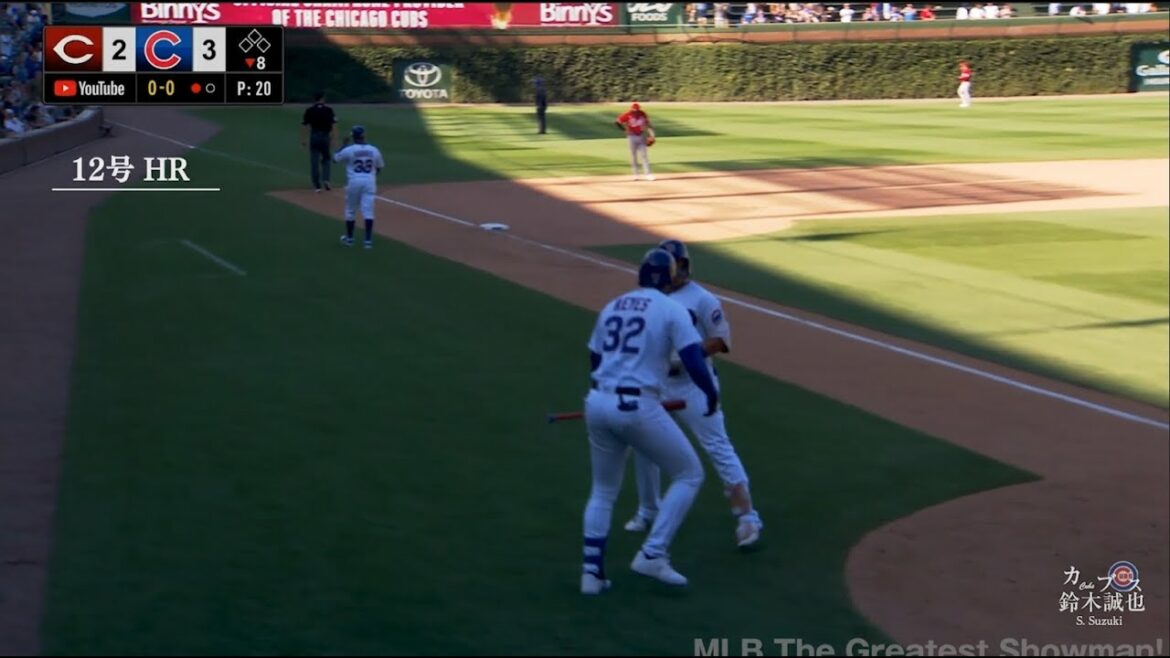 [Seiya Suzuki]Coup de circuit en solo n°12 !  ! Immédiatement après, Reyes montre joyeusement une danse mystérieuse à Seiya !  !