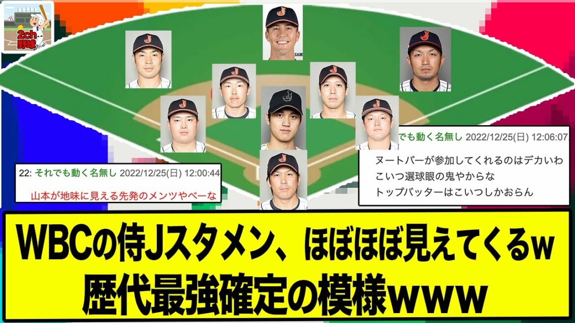 [WBC]Les frappeurs et les lanceurs sont trop forts !  ? Shohei Otani, Seiya Suzuki, Darvish, Nootbar et d'autres équipes majeures sont grandes !  Formation de départ WBC2023 Samurai Japan www[2ch baseball thread]