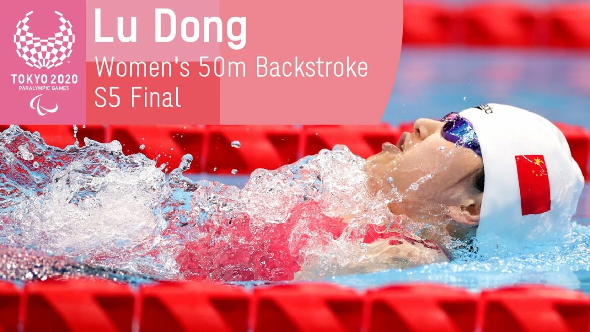 🇨🇳 Titre de record du monde !  |  50m dos femmes - Finale S5 |  Natation |  Jeux paralympiques de Tokyo 2020