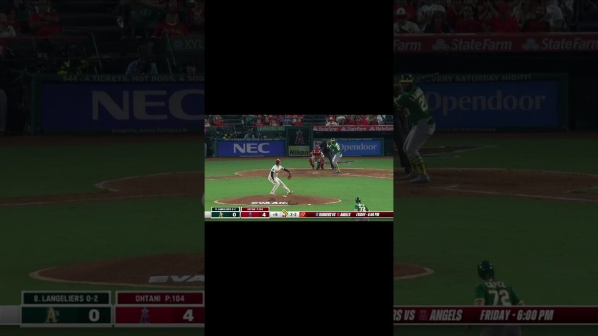 Cette fois, Shohei Ohtani a lancé 9 curseurs consécutifs à une recrue