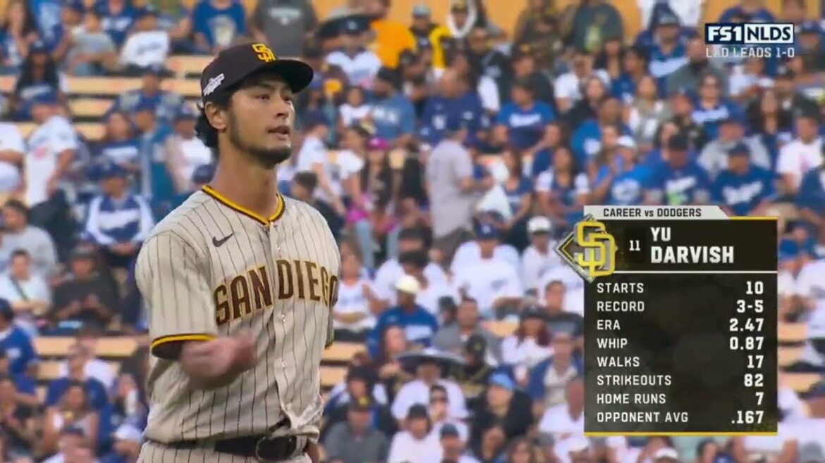 [速報] Yu Darvish abandonne après avoir perdu 3 points au milieu de la 6ème manche Créez un match avec les Dodgers les plus forts avec un lancer tenace !
