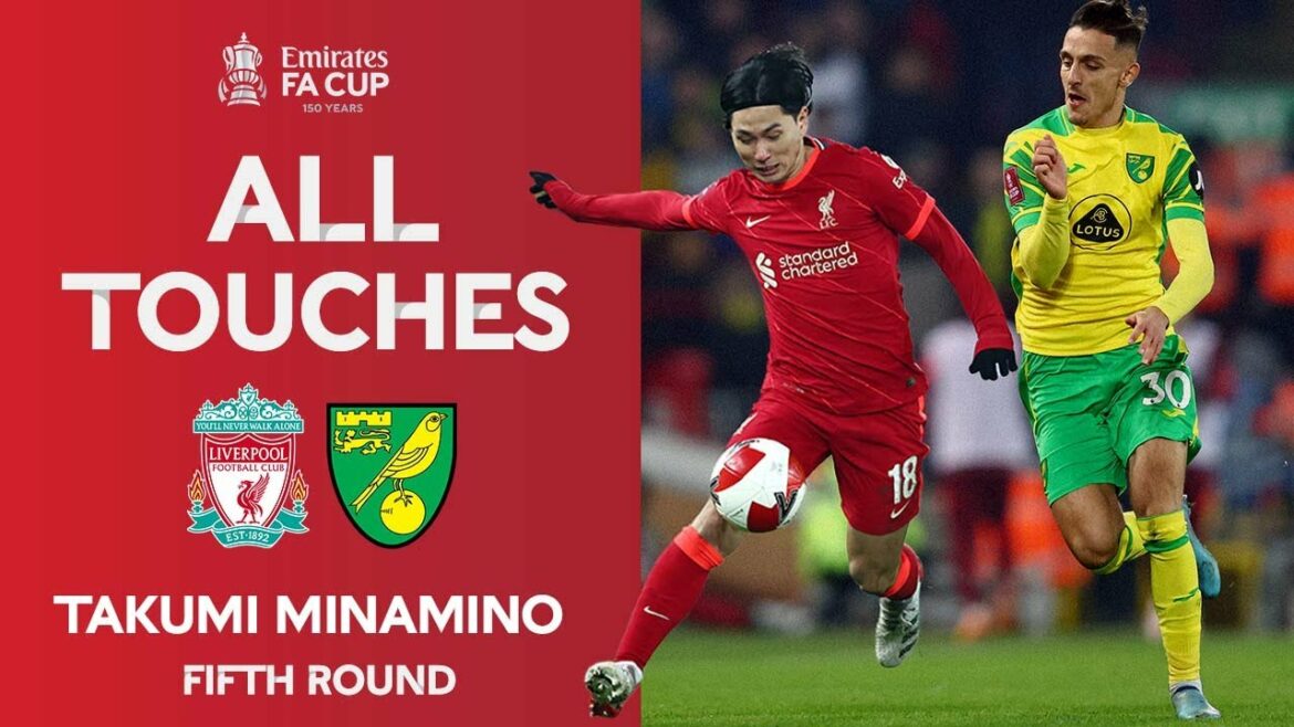 TOUTES LES TOUCHES |  Takumi Minamino contre Norwich City "Performance complète" |  Cinquième tour |  FA Cup des Emirats