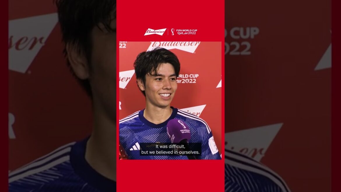 Tanaka lui vaut le statut de héros au Japon |  Prix ​​du joueur Budweiser du match |  Coupe du monde de football 2022