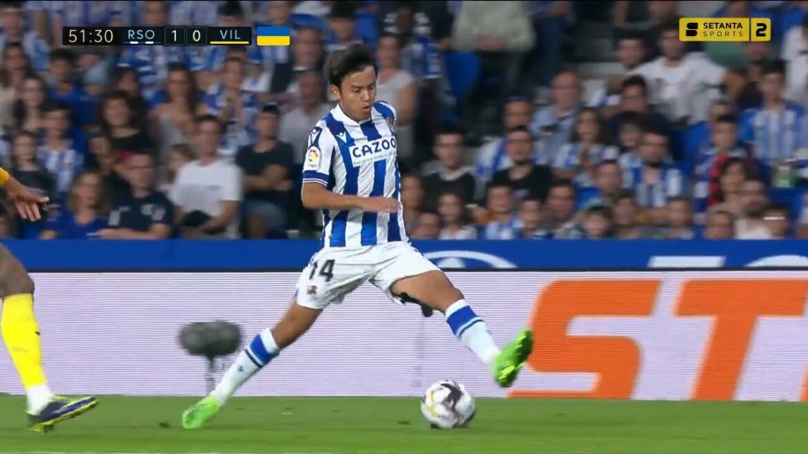 Takefusa Kubo Meilleures compétences de dribble en 2022, réglées avec des fautes uniquement