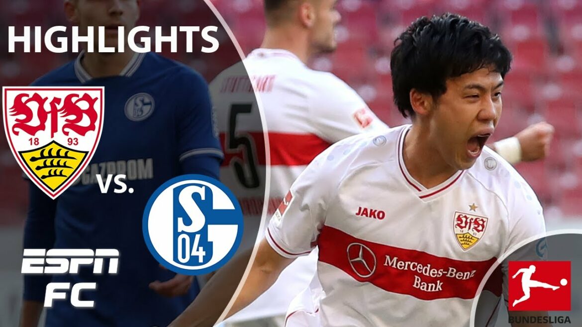 Stuttgart marque 5 buts dans une victoire dominante contre Schalke |  ESPN FC Bundesliga Faits saillants