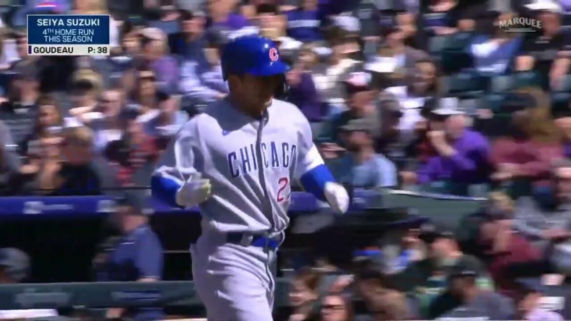 Seiya Suzuki frappe son 4e coup de circuit de la saison