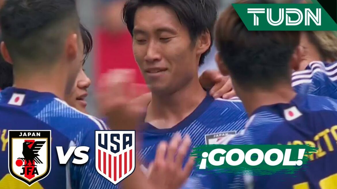 BUT JAPONAIS !  Kamada marque et VAR rectifie |  Japon 1-0 États-Unis |  Amical international |  TUDN