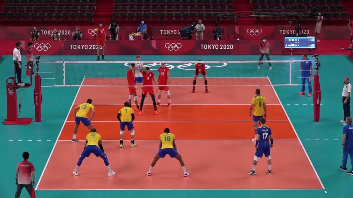 Volley-ball Jeux Olympiques de Tokyo Russie - Brésil 3:1 Match COMPLET