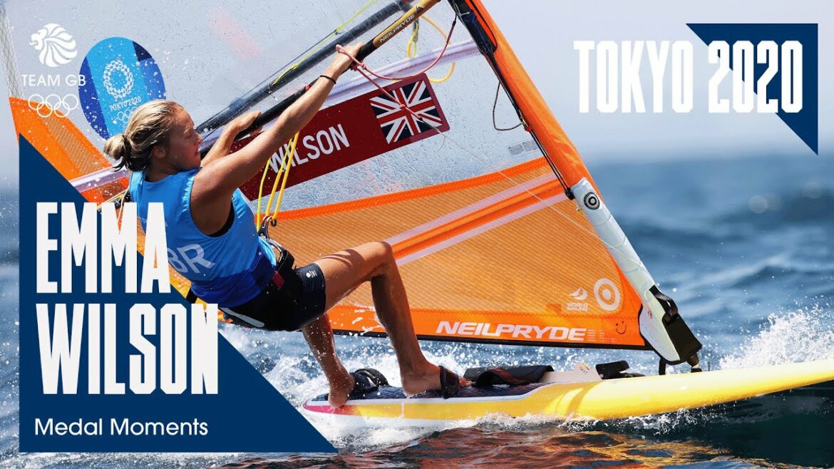 WINDSURFING BRONZE pour Emma Wilson sur OLYMPIC DEBUT |  Jeux Olympiques de Tokyo 2020 |  Moments de médaille