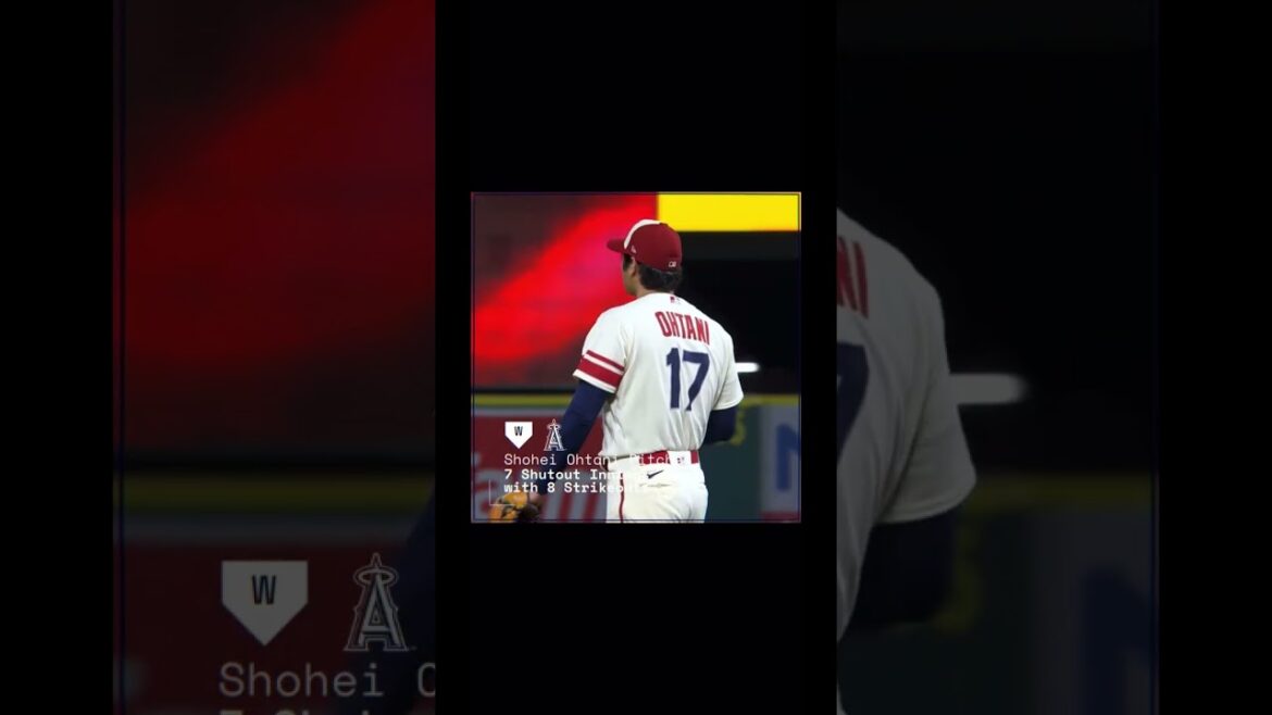Shohei Ohtani lance 7 manches de blanchissage dans Win over Mariners #mlb #shorts #shoheiohtani